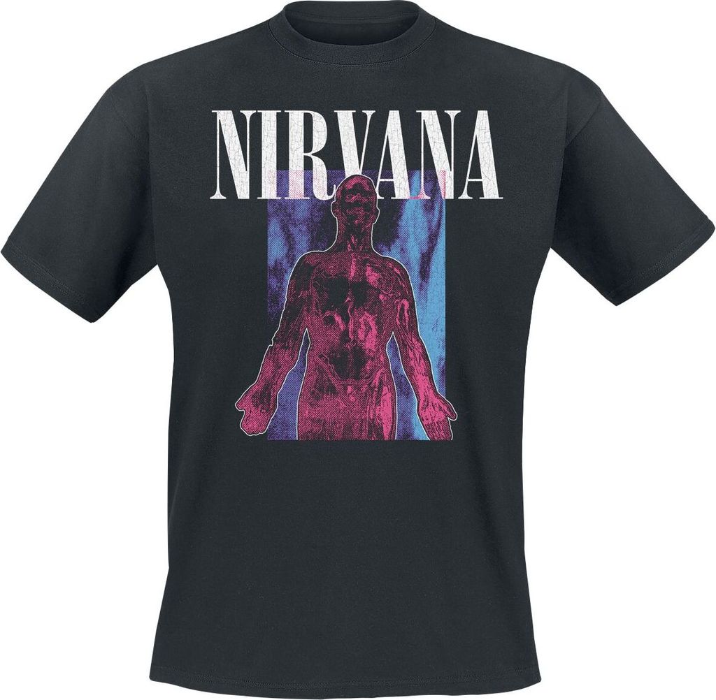 Nirvana T-Shirt Herren Sliver schwarz L