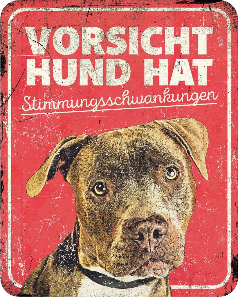 D&D Warnschild Stafford rot