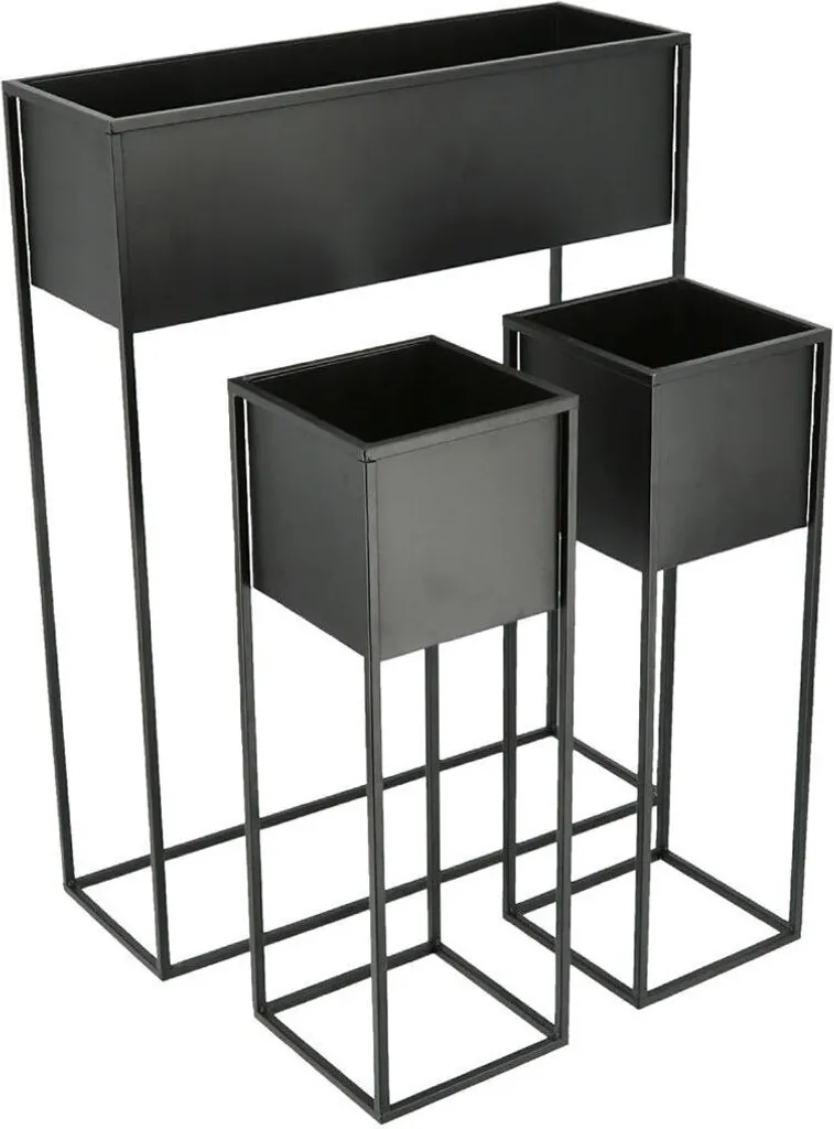 Potager de balcon sur pied - Kit de 3 bacs 3.11 pour herbes aromatiques