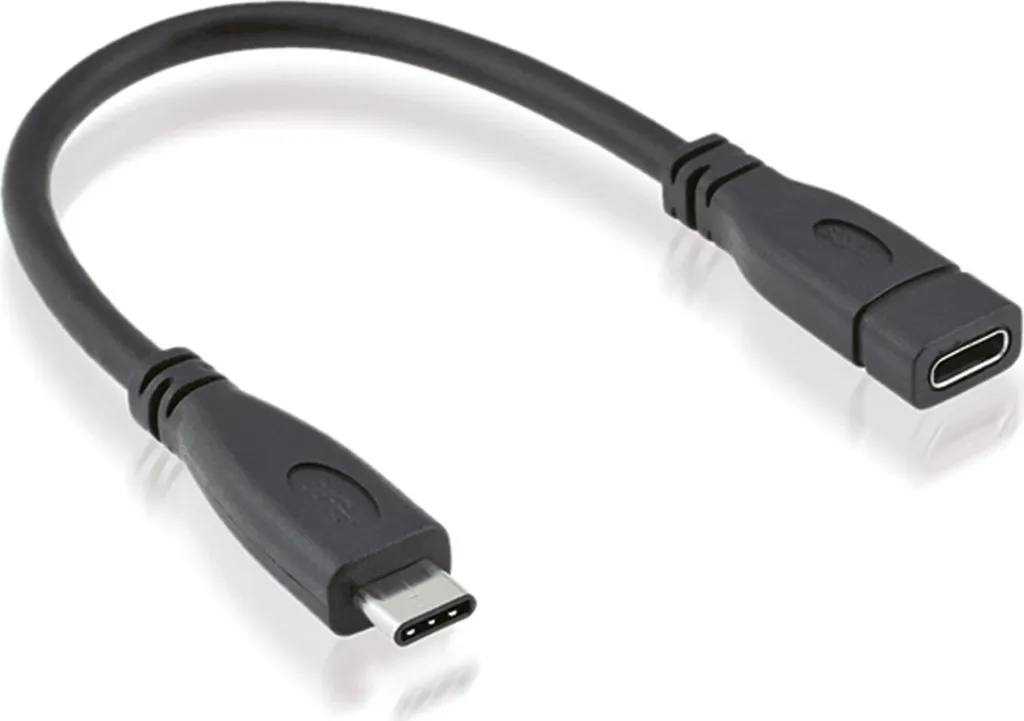 ROLINE 11.02.9015 Cavo USB USB 3.2 Gen 2 (3.1 Gen 2) 0,15 m USB C Nero
