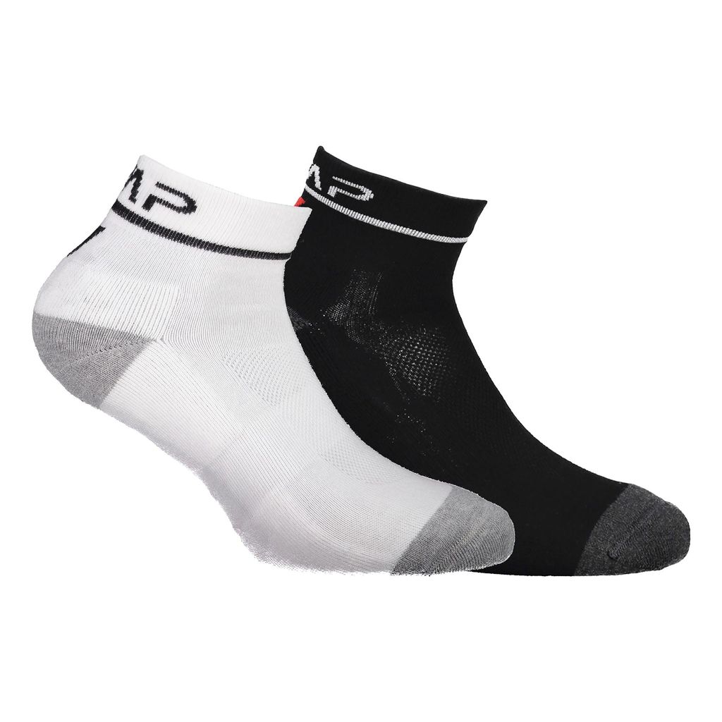 Running Sock Baumwolle Bipack bianco-nero (28XL) 39/42