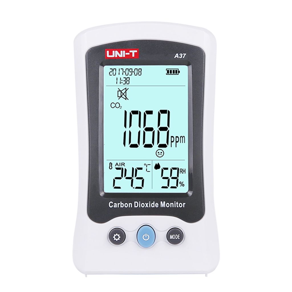 Luftqualitätsmonitor USB CO2 Messgerät Detektor Alarm mit Temperatur 