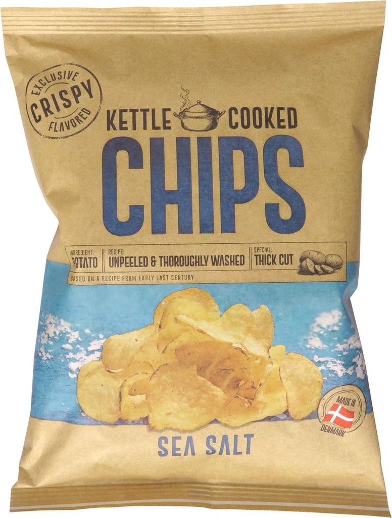 Kettle Cooked Chips Sea Salt 150g Produktbild 