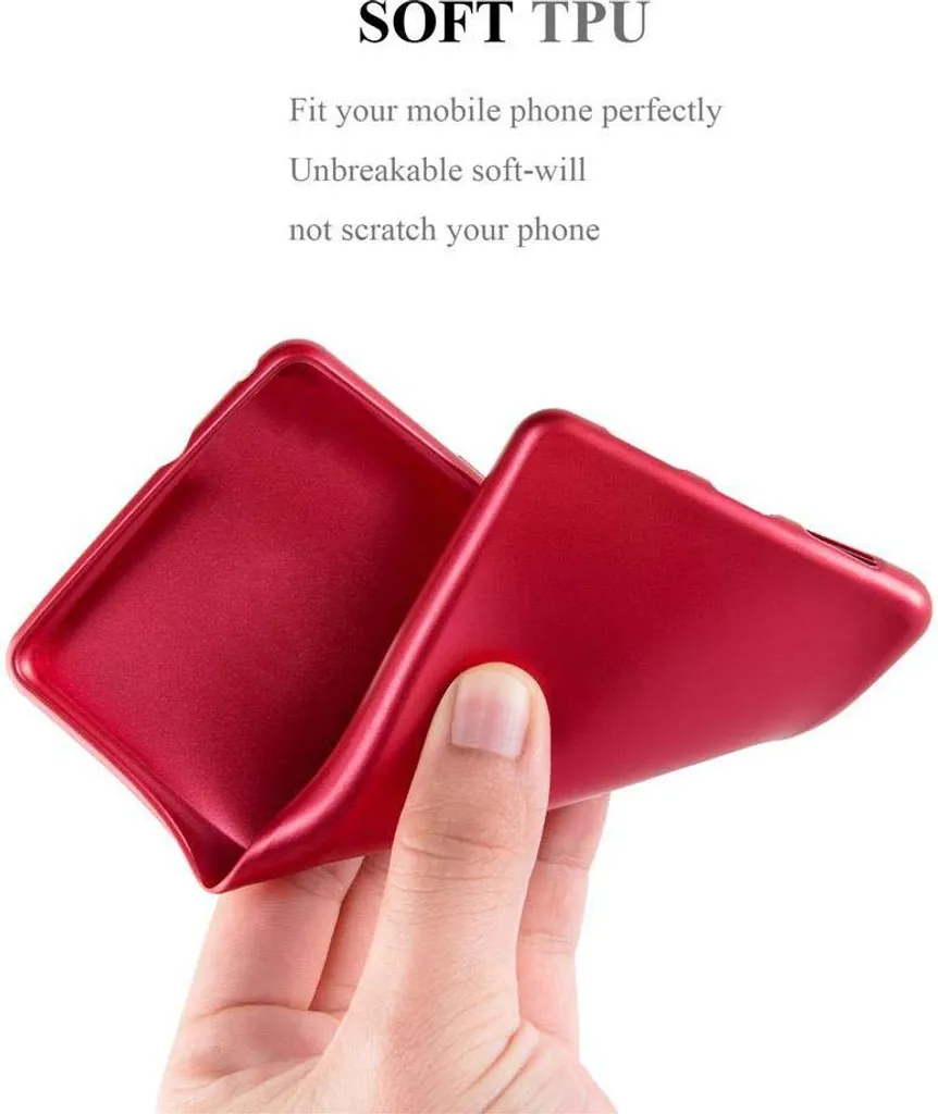 Cadorabo Custodia per ZTE Blade V9 in FROST ROSSO