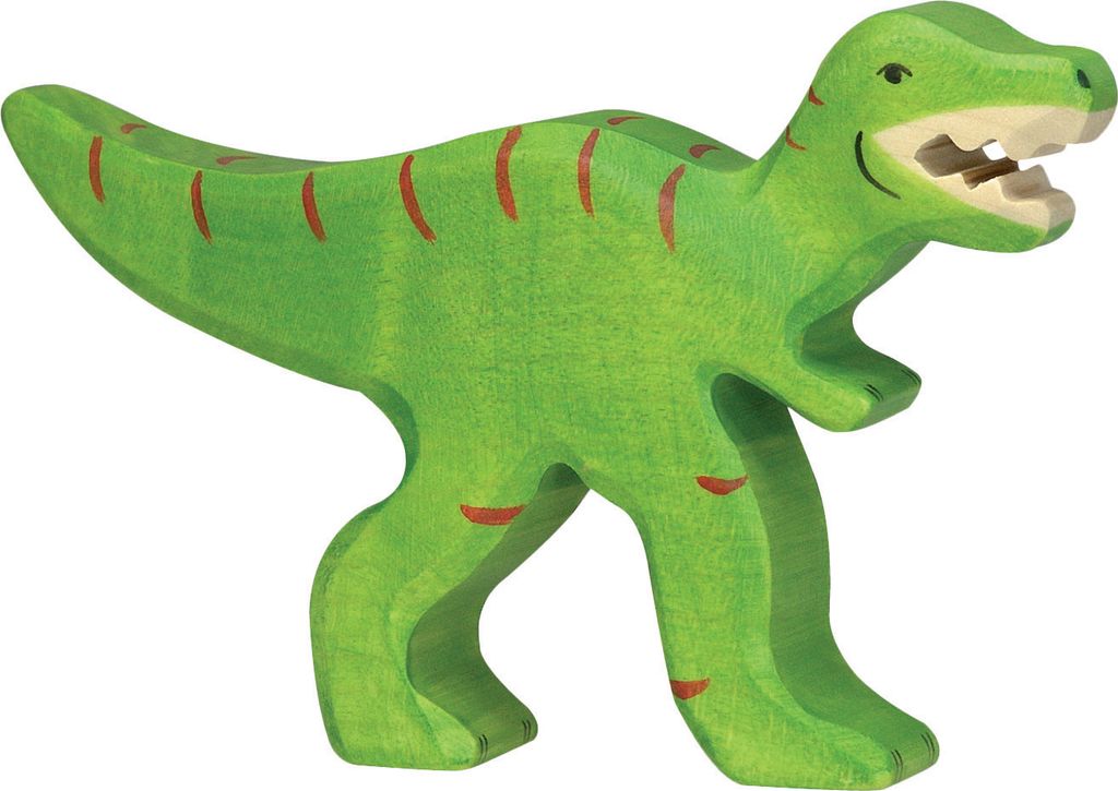 Holztiger Dinosaurier Dino Holztiere Spielfiguren Produktbild 