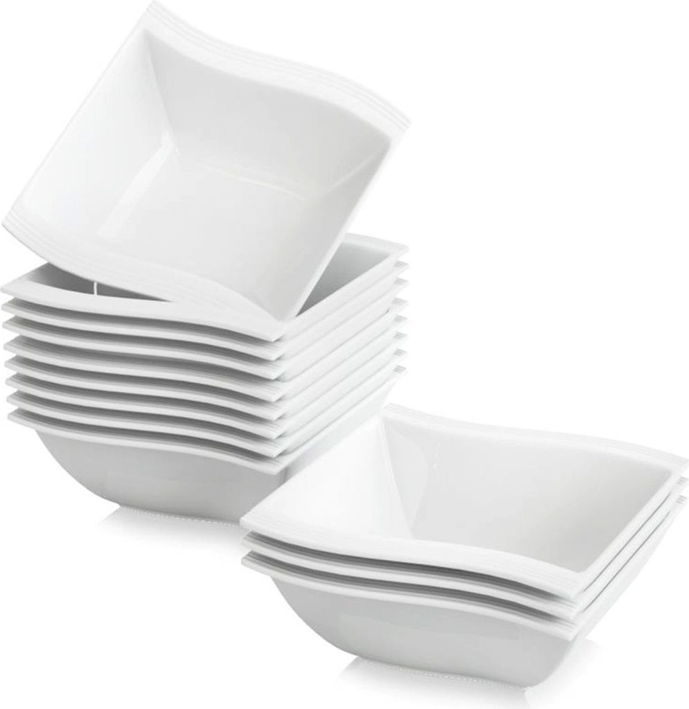 MALACASA, Serie Flora, 12 Tlg. Porzellan Schüsseln Set Produktbild