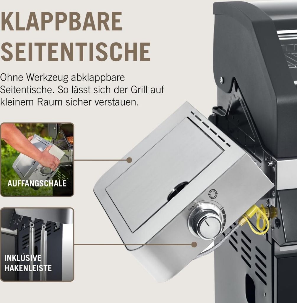 RÖSLE "RÖSLE BBQ Gasgrill Videro G4-S Vario+ schwarz 2025" Produktbild 3