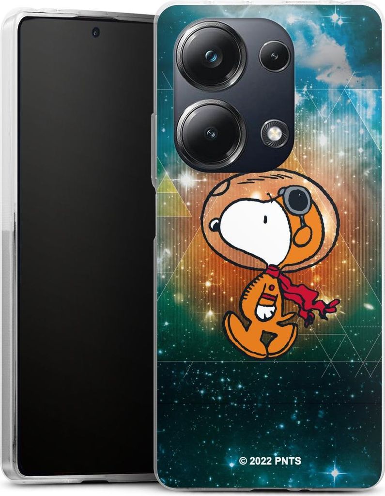 DeinDesign Handyhülle für Xiaomi Poco M6 Pro Silikon Hülle Case Smartphone Schutzhülle Astronaut Offizielles Lizenzprodukt Snoopy
