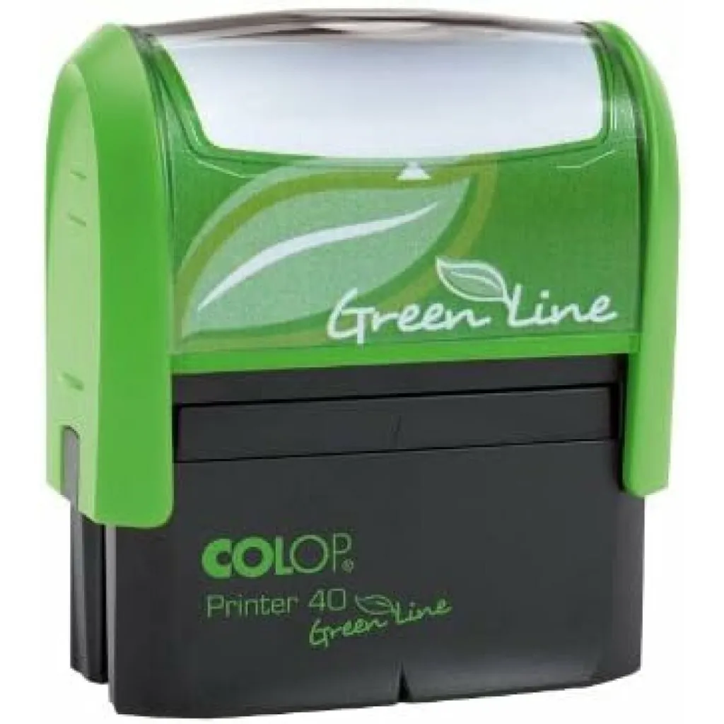 Tampon Écologique COLOP 139171 : Empreinte Nette sur 59x23mm en Plastique Recyclé