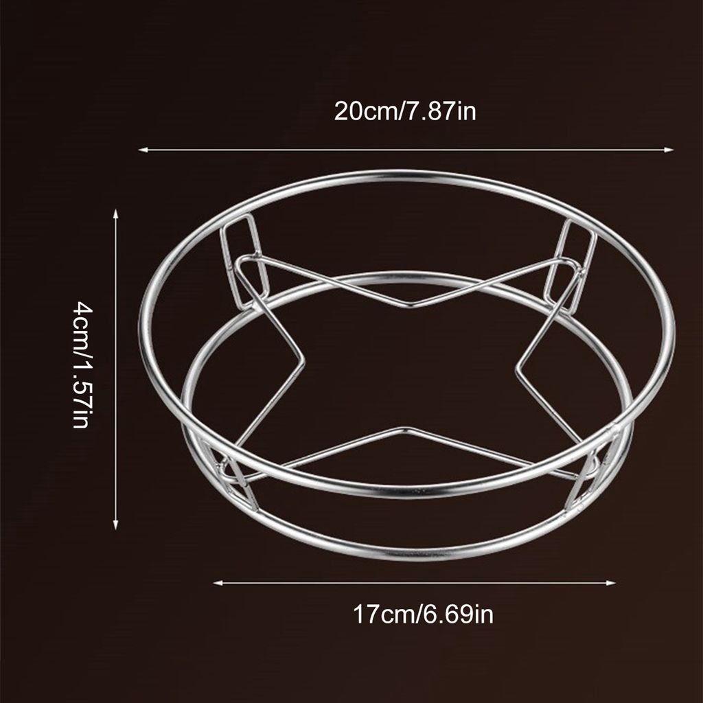 Edelstahl Grillrost Rund | 28 Cm Durchmesser | Mehrzweck-Dämpfer & Grillhilfe Für Fleisch & Gemüse