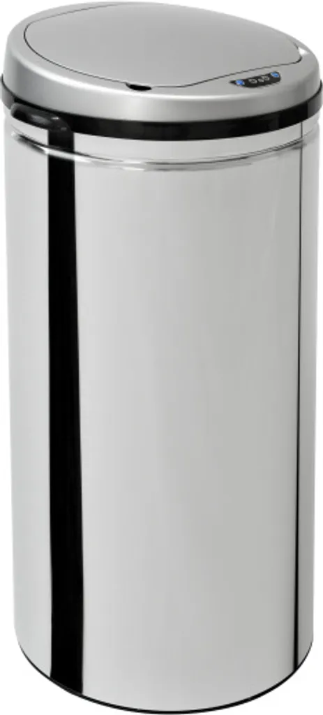 Poubelle sans contact iQ-Tech Ronda 40 l automatique en inox brossé