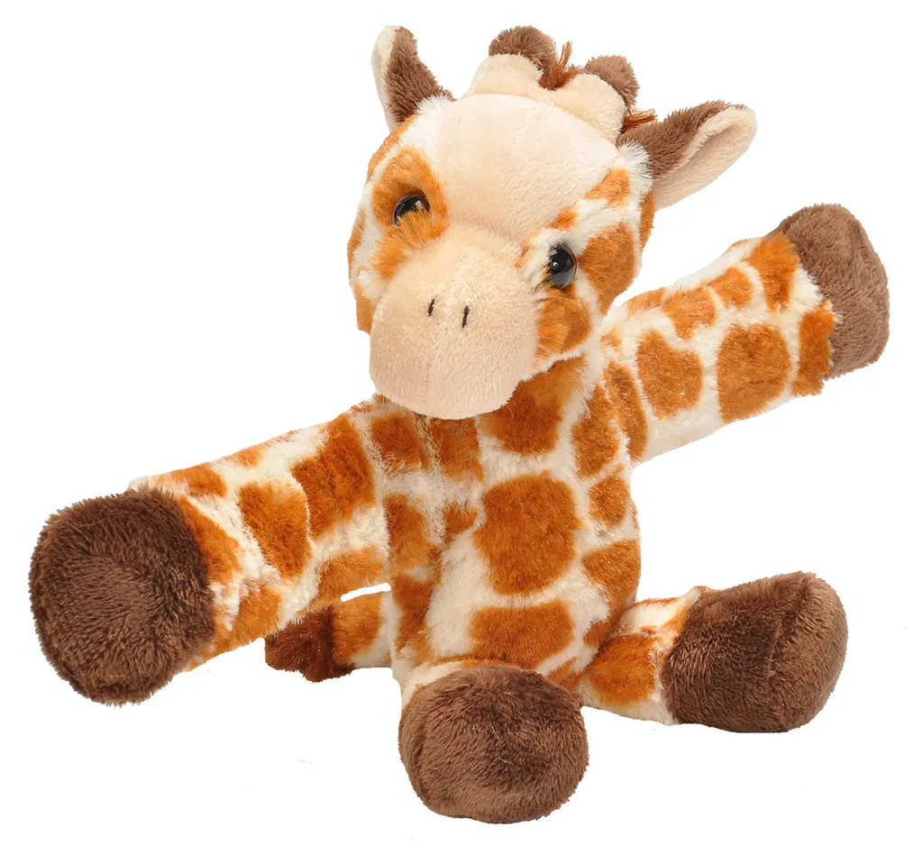 Peluche Bracelet Girafe Huggers - Idéal pour Sac à Dos et Poussette