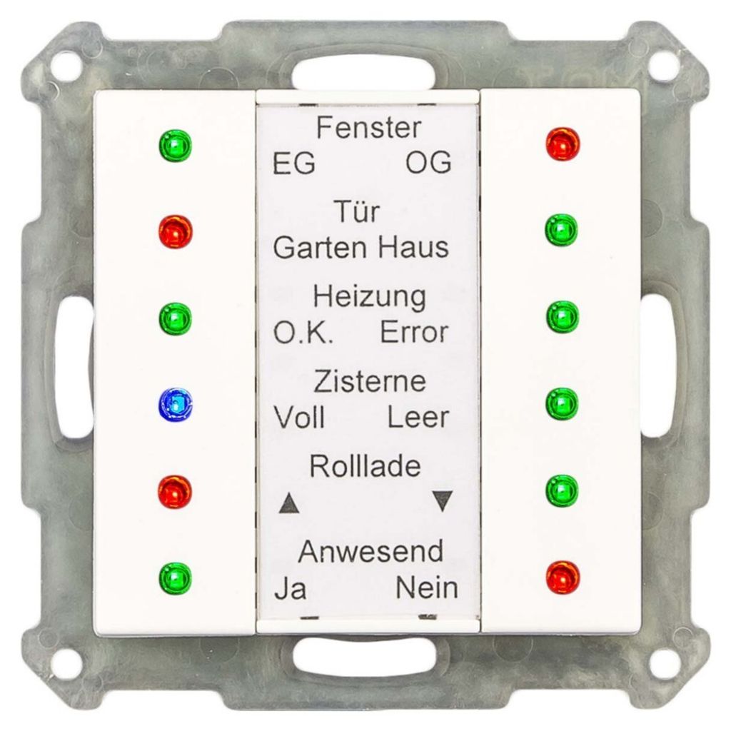 MDT SCN-LED55.01 LED Anzeige 55mm Reinweiß glänzend (SCN-LED55.01)