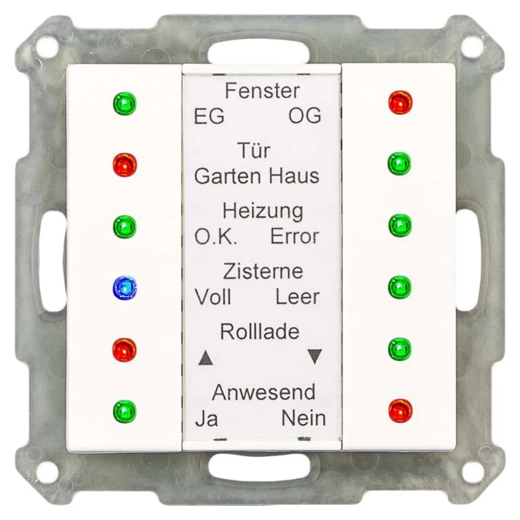 Écran LED MDT SCN-LED55.01 blanc pur brillant 55mm pour boîtier KNX