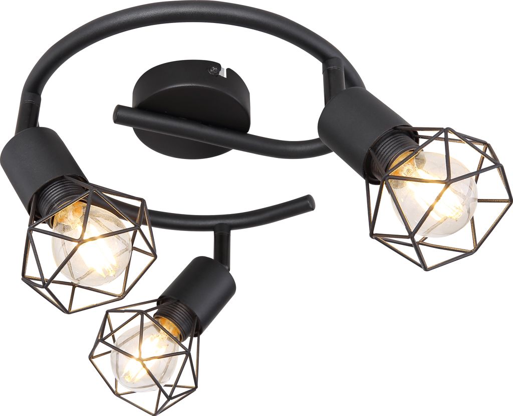 GLOBO 54802S-3, Černá, Kov, IP20, I, E14, LED Obrázek produktu 