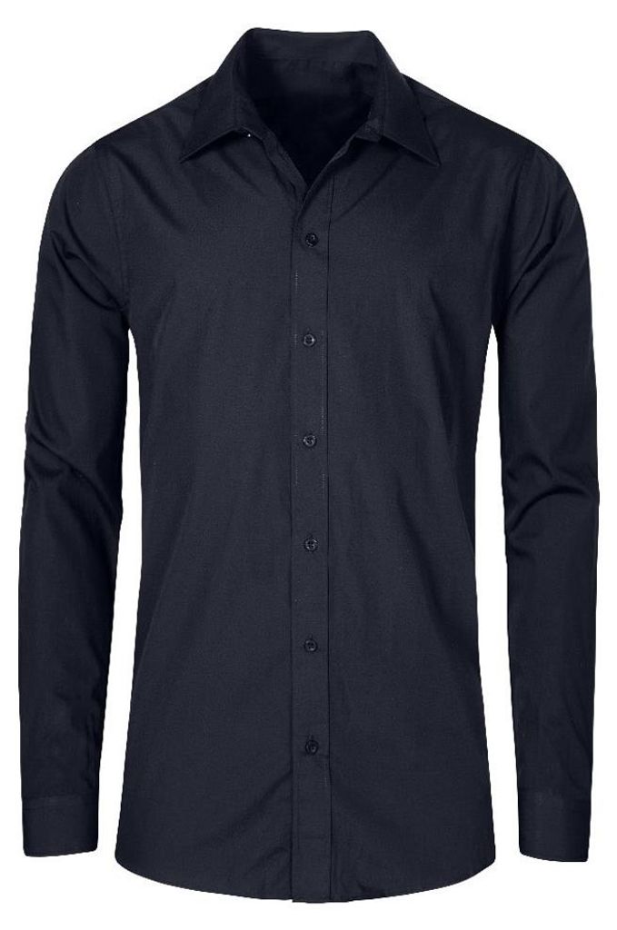 Promodoro - Hemd für Herren - Business Langärmlig LT3134 (S) (Marineblau)