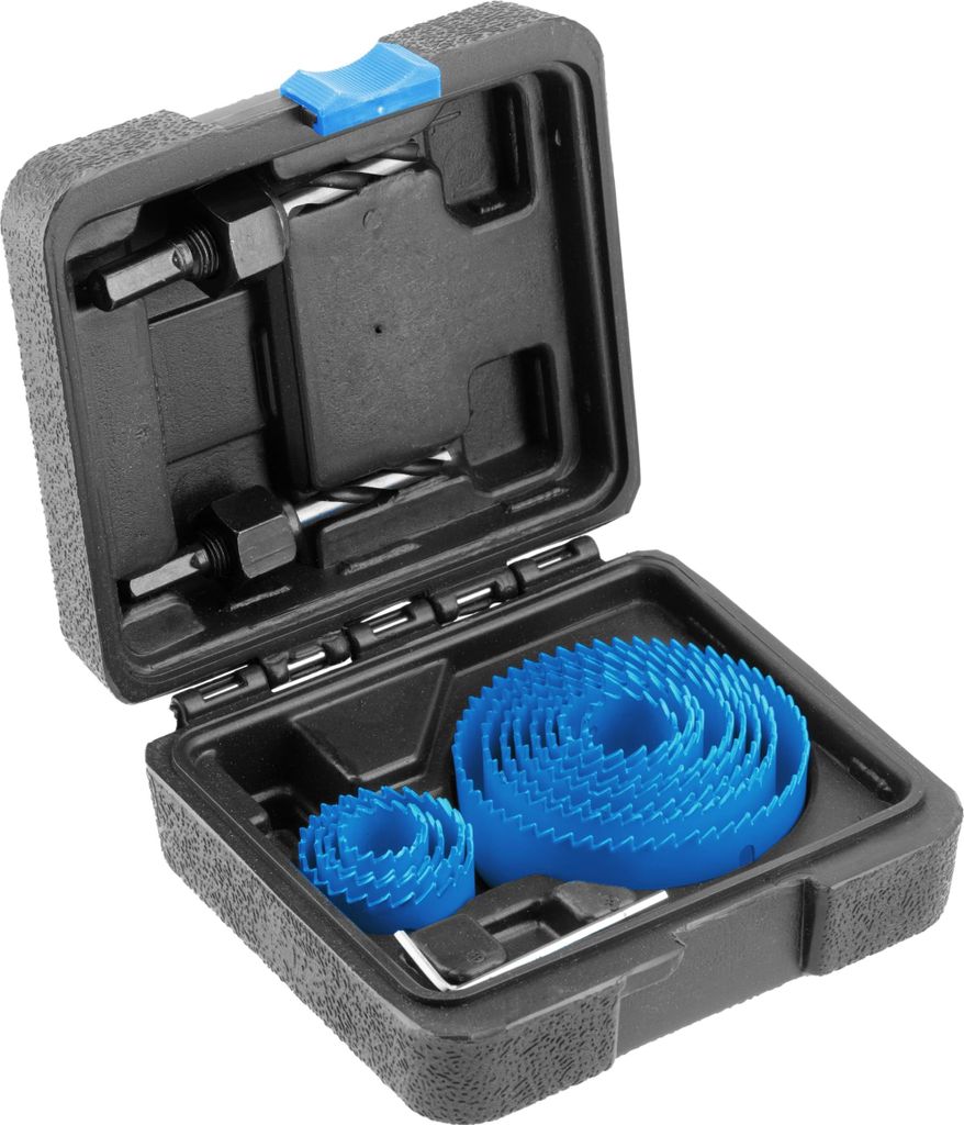 Högert Technik- Lochsägen-Set aus Kohlenstoffstahl 14-tlg.