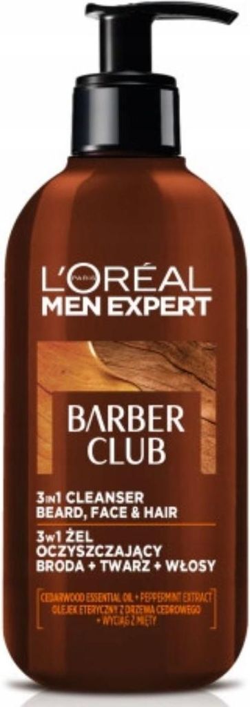 L'Oréal Men Expert Barber Club Żel Dla Mężczyzn Twarz Broda Zdjęcie produktu 