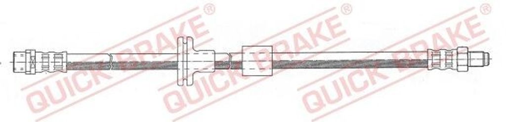 QUICK BRAKE 32.409 Bremsschlauch passend für MERCEDES-BENZ C-Klasse Limousine (W202) S-Klasse Limousine (W140) S-Klasse Coupe (C140)