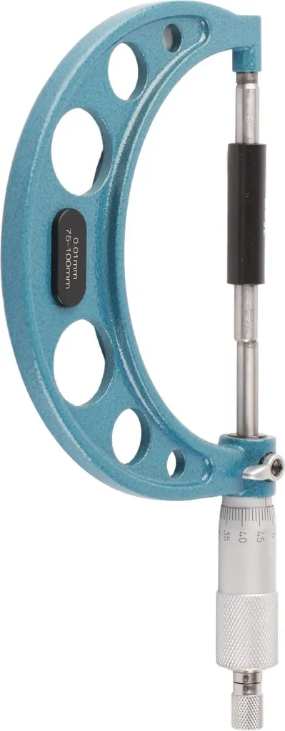 Micromètre de précision 0,01 mm en inox avec clé de réglage 75-100 mm - 4