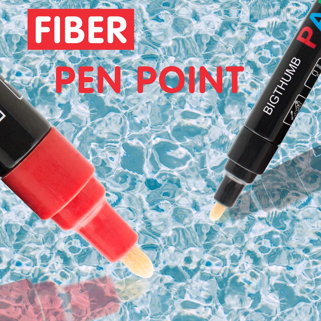 BIGTHUMB 12 Farben Paint Pens Oil-Based Paint Marker Set Waterproof Quick Dry for Rocks Painting Glass Plastic Ceramic Wood Metal DIY Craft Write o...