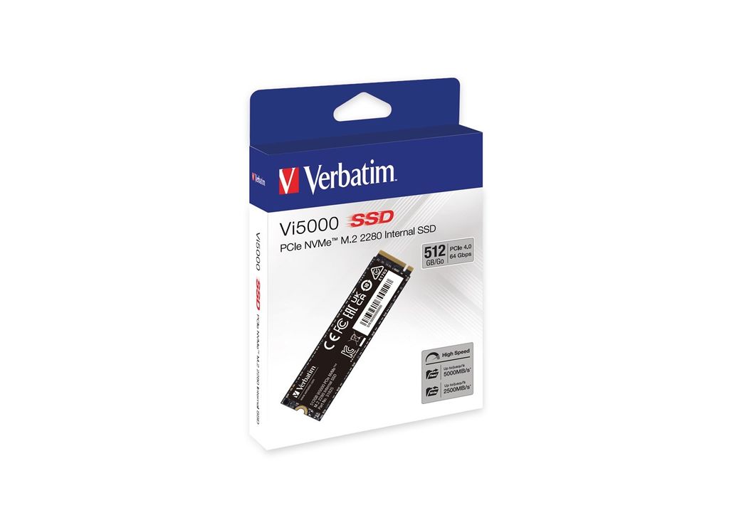 Verbatim Vi5000, 512 GB, M.2, 5000 MB/s Immagine del prodotto 
