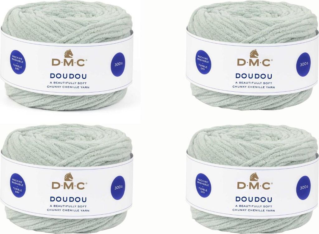 4x DMC Pelote à tricoter Doudou – voluminöses Premiumgarn aus 100 % Polyester (Farbe 2)