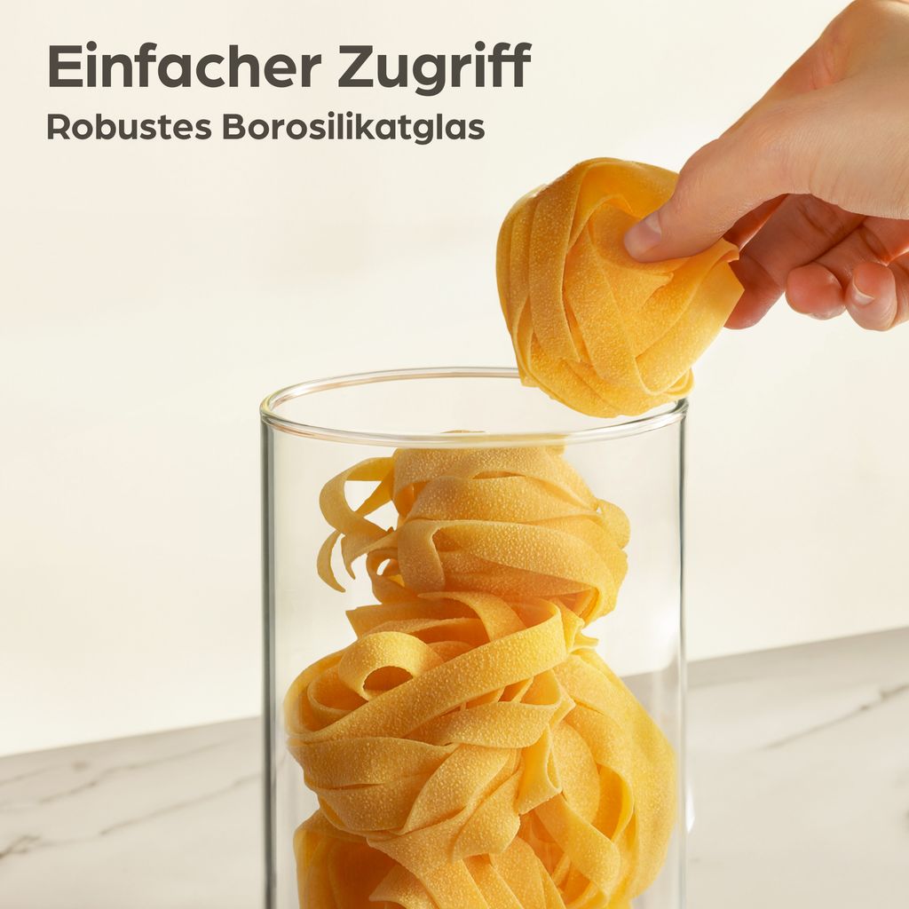 Vorratsdosen mit Deckel für Spaghetti 2er Set