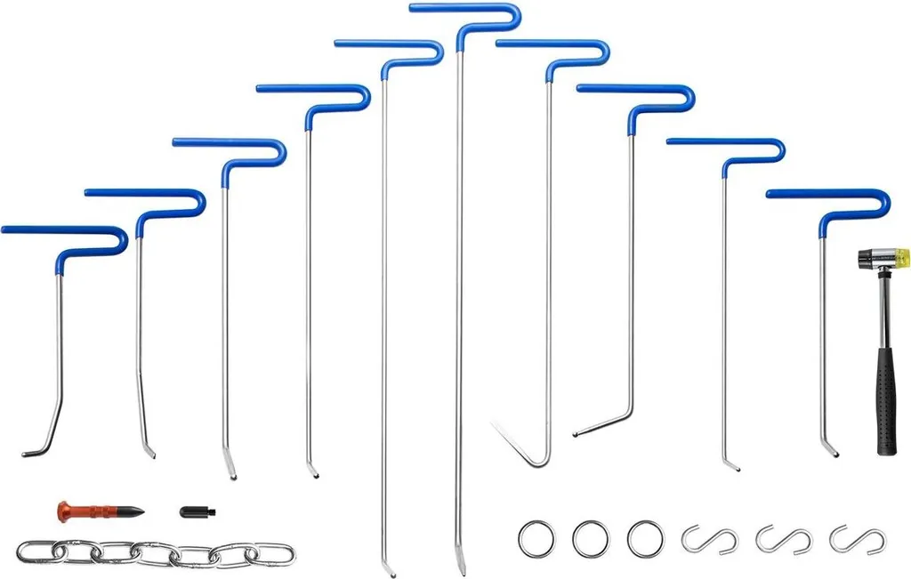 Kit de Réparation de Bosses Sans Peinture - 20 Tiges Inox Whale Tail