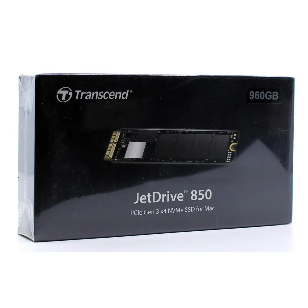 Disque Mac plein ? Solution Transcend JetDrive 850 960 Go SSD NVMe