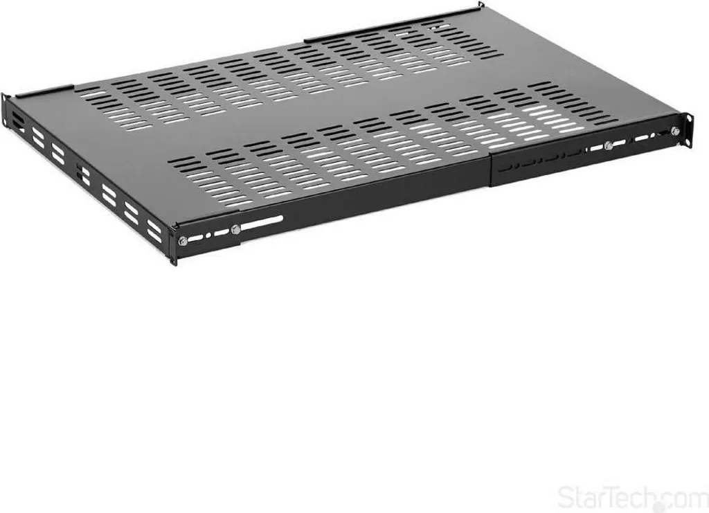 StarTech.com Étagère de Rack 1U Ventilée Réglable 150kg - Noir Acier - 14