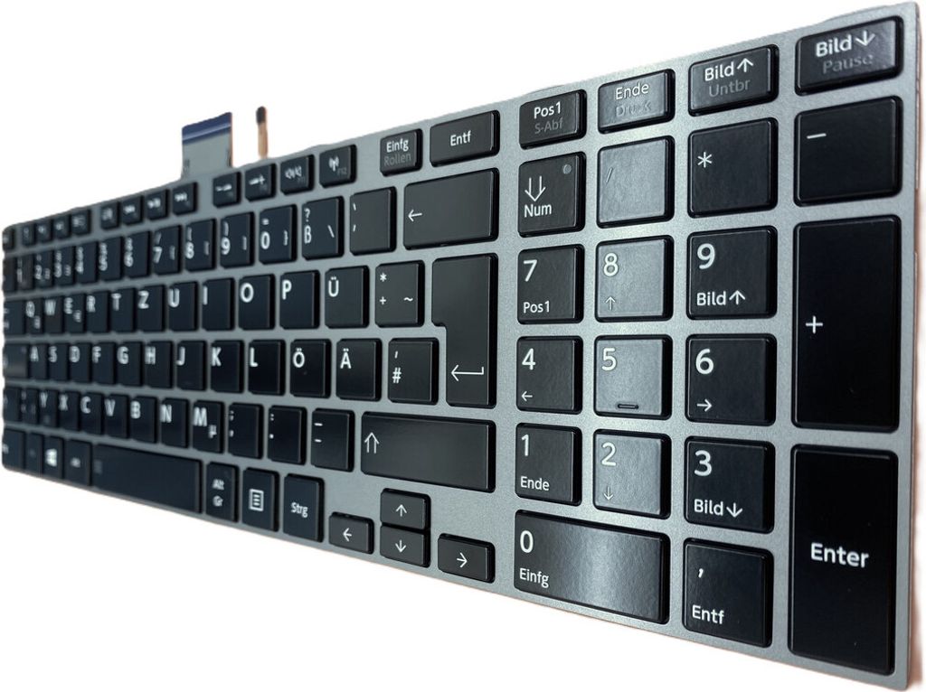 DEUTSCHE - Tastatur Keyboard kompatibel für Toshiba Satellite Pro L850-1KR