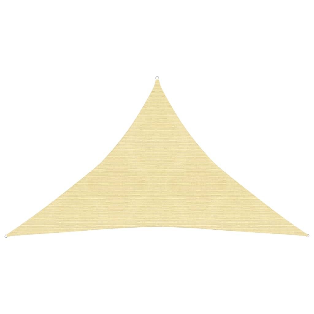 Sonnensegel 160 g/m² Beige 3x3x4,2 m HDPE