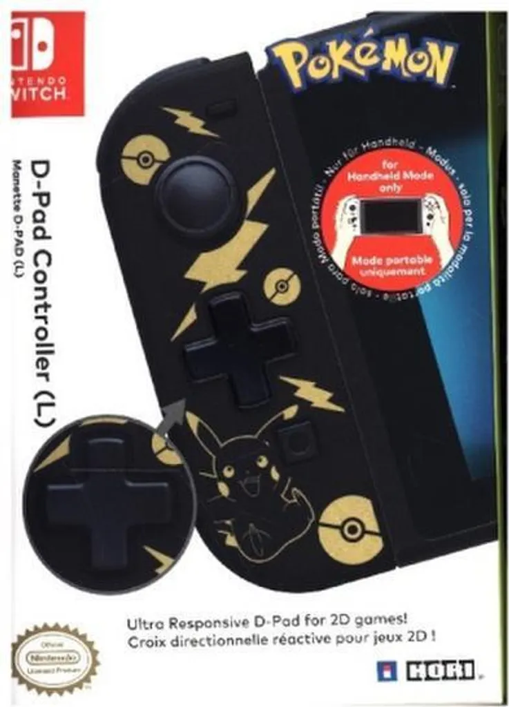 Croix Directionnelle HORI Pikachu pour Nintendo Switch Design Ergonomique