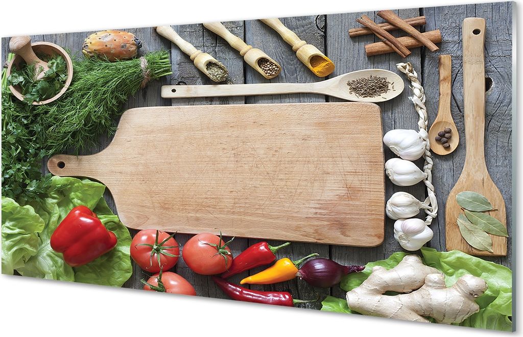 Spritzschutz 100x50 Wandkunst Board Petersilie würzen