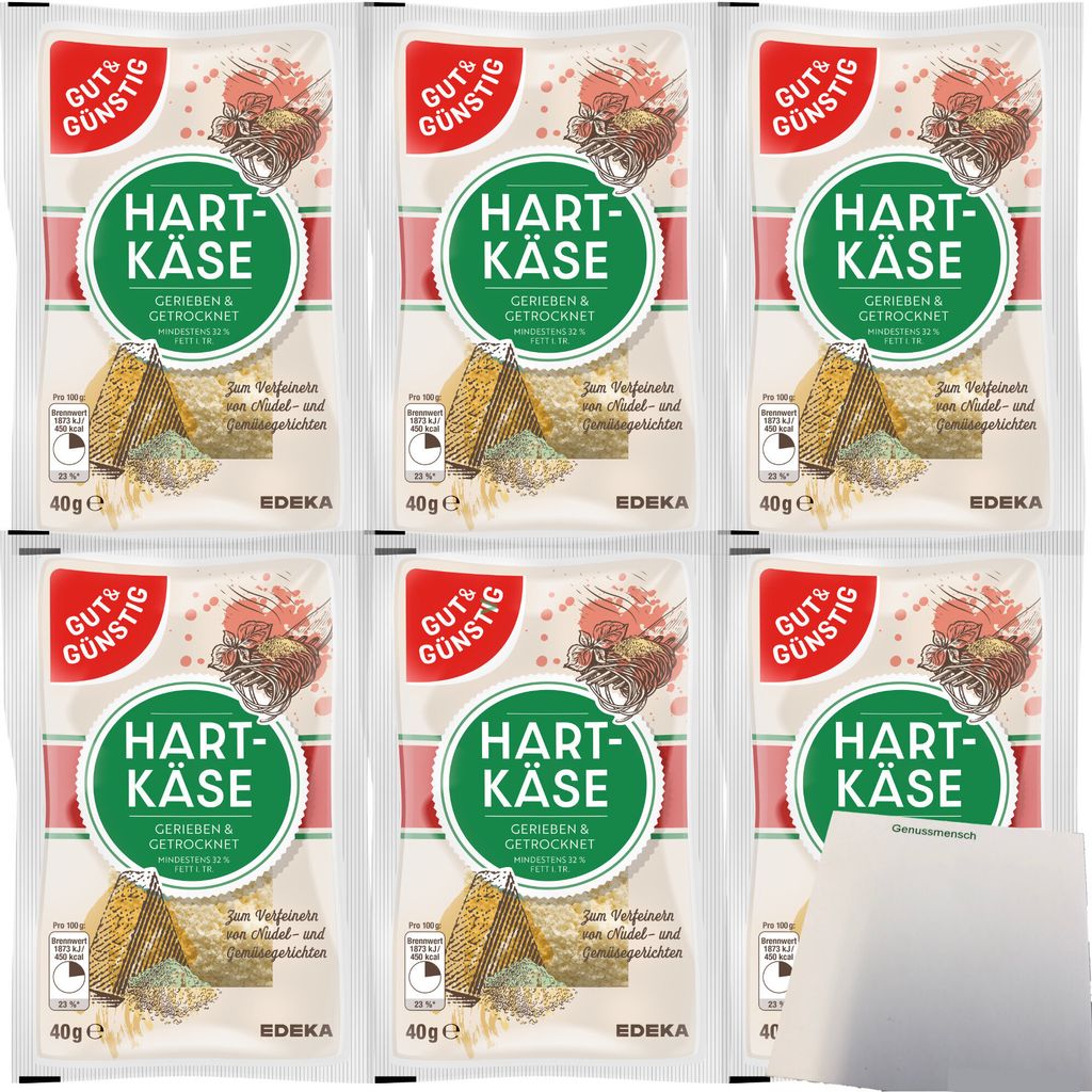 Gut & Günstig geriebener Hartkäse 32% Fett Grated Cheese Produktbild 