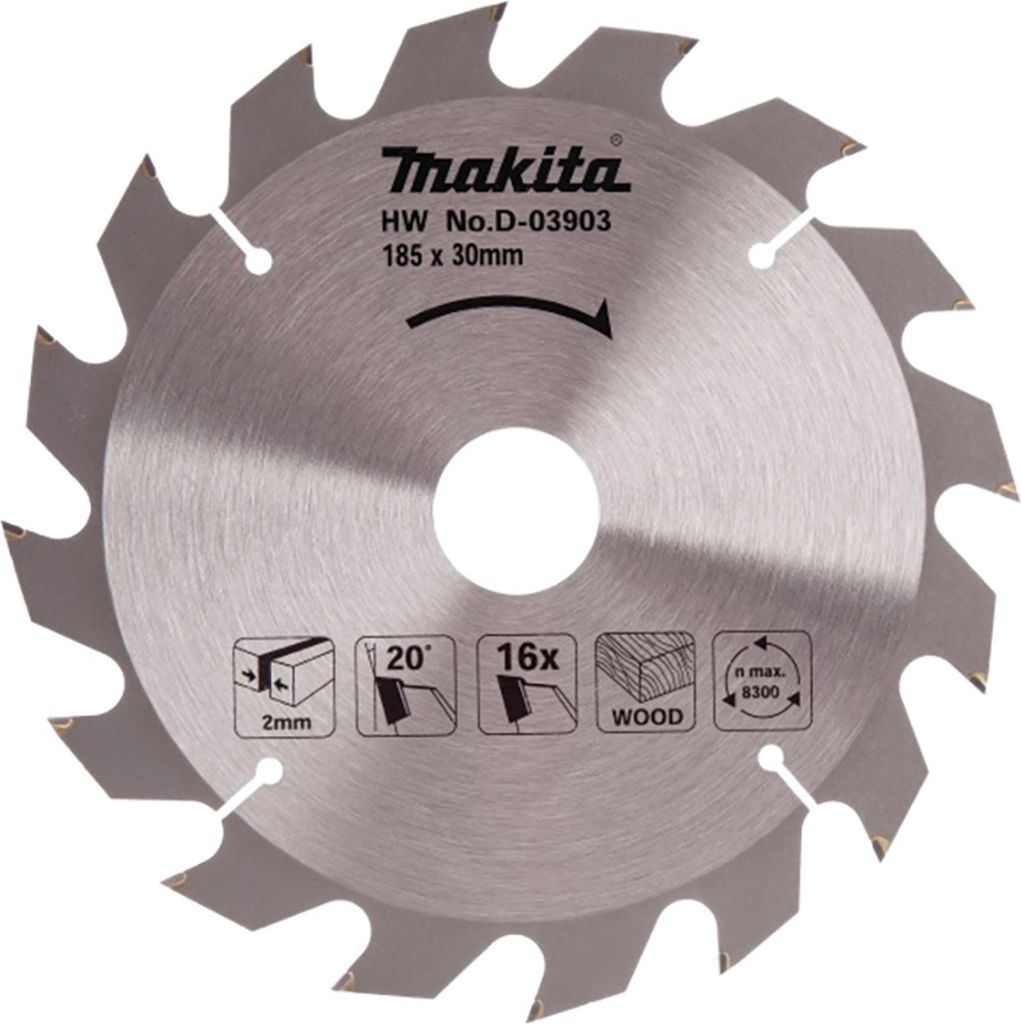 Makita Sägeblatt 185x30/16Z Holz Produktbild 