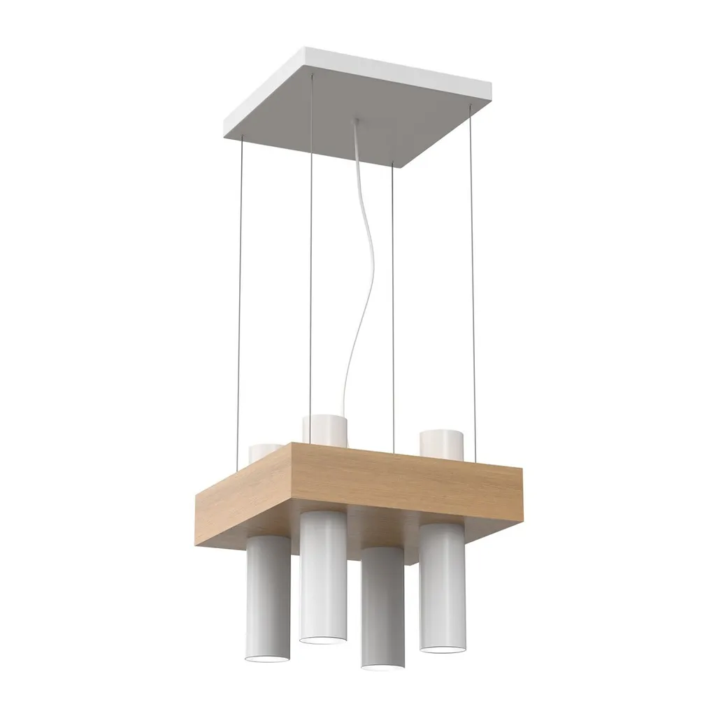 Suspension Mlp5503 West White : Luminaire Design en Métal Blanc Épuré