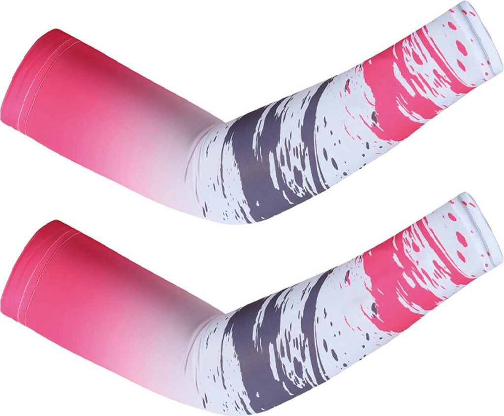 1 Paar Sommer-Armstulpen aus Eisseide, UV-Sonnenschutz, atmungsaktiv, rutschfest, elastisch, für Männer und Frauen, Outdoor, Radfahren, Angeln, l...