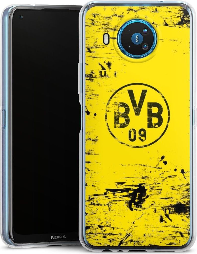 DeinDesign Handyhülle für Nokia 8.3 5G Silikon Hülle Case Smartphone Schutzhülle BVB Borussia Dortmund Offizielles Lizenzprodukt