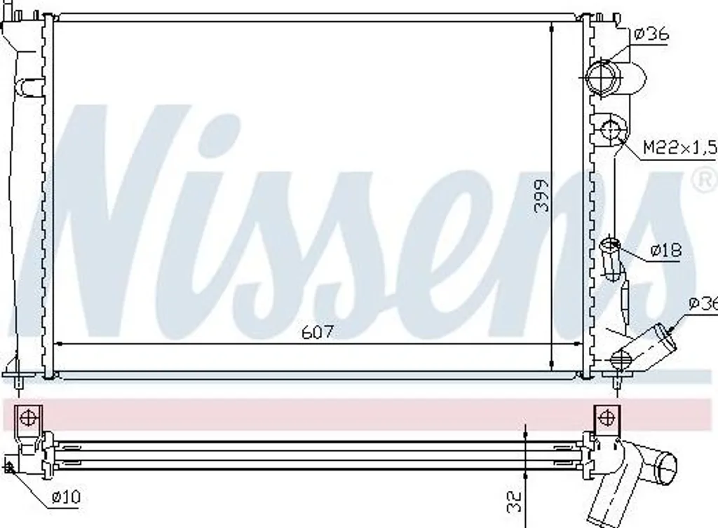 Radiateur Moteur pour Xantia : Idéal pour Remplacement Fuite ou Panne