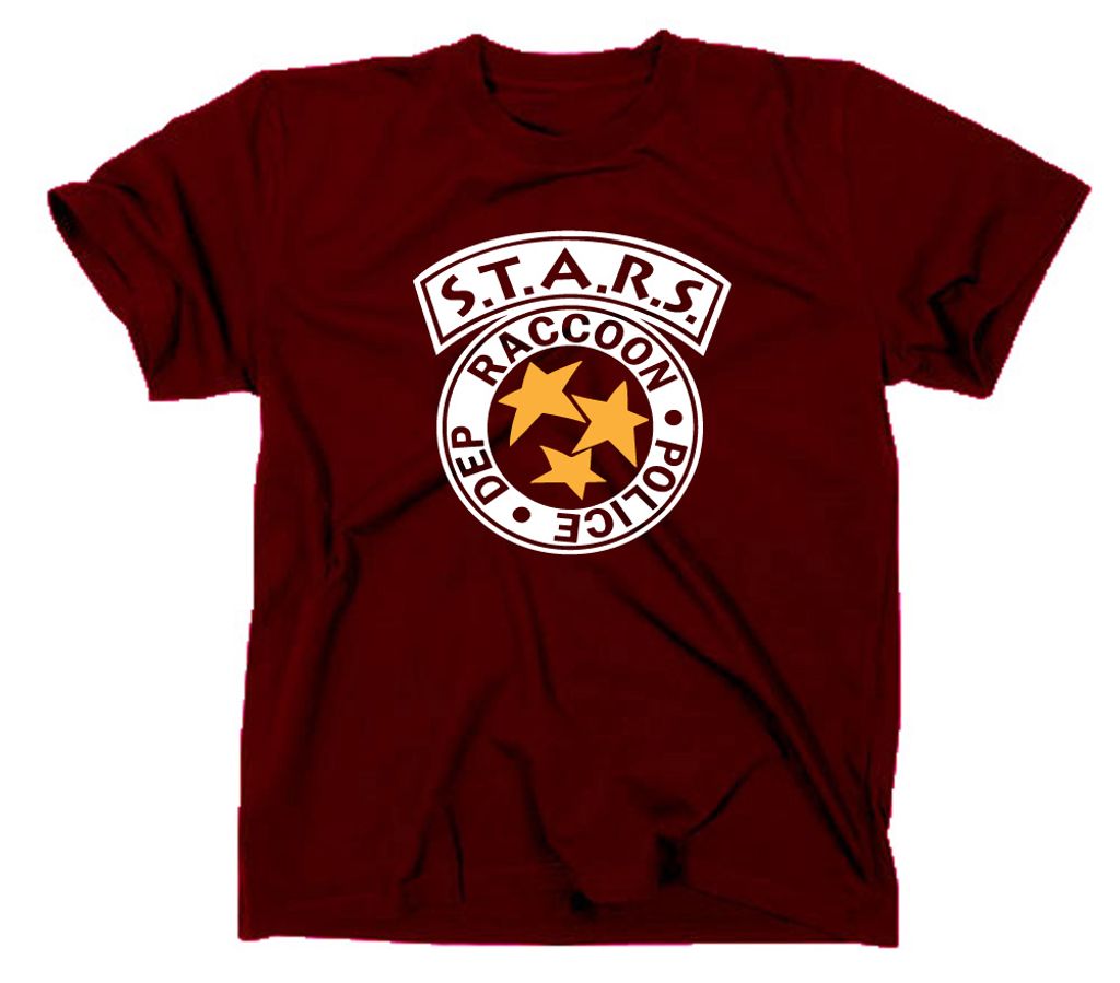 Styletex23 T-Shirt Raccoon City Police Department, STARS Logo, maroon, M