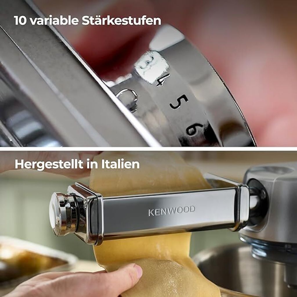 3er Für Kenwood MAX980ME Pasta-Set, Lasagne-Roller, Produktbild 5