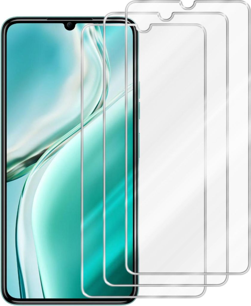 Cadorabo 3x Panzer Schutz Glas für Oukitel C50 3 Stück Schutzfolie in Ultra-Klar Hüllen freundlich - Gehärtetes (Tempered) Glas Dipslayschutz F...