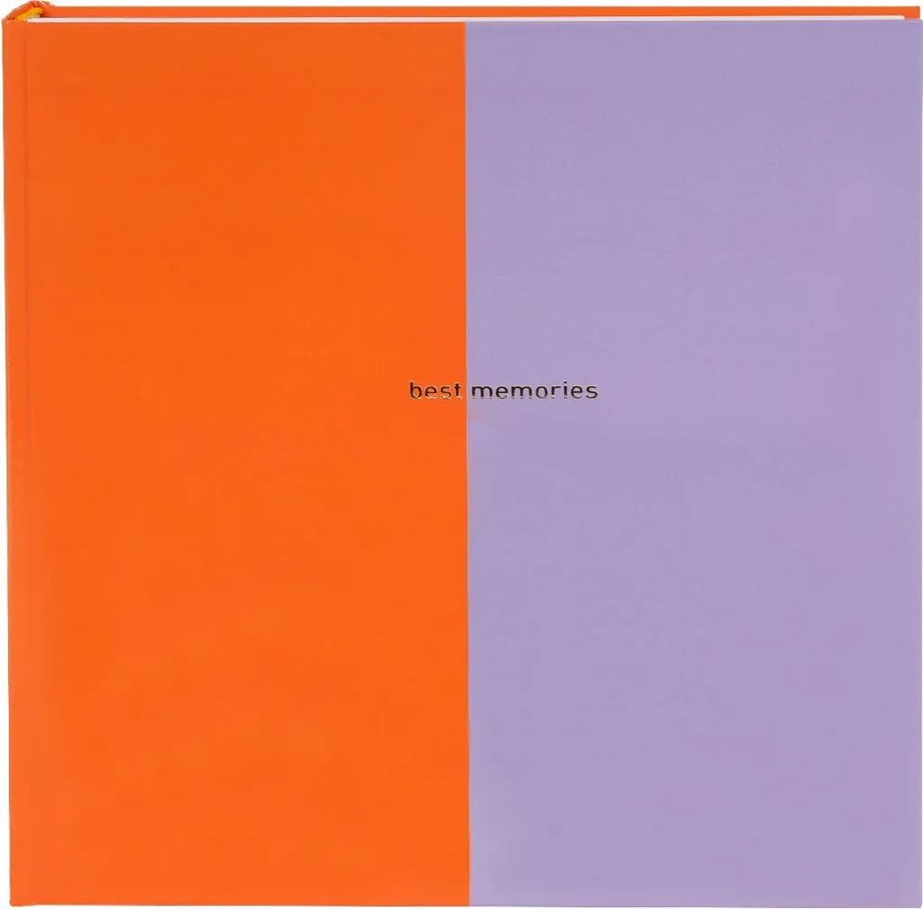Goldbuch Album Photo Coloration Orange et Lilas 30x31 cm 60 Pages Blanches