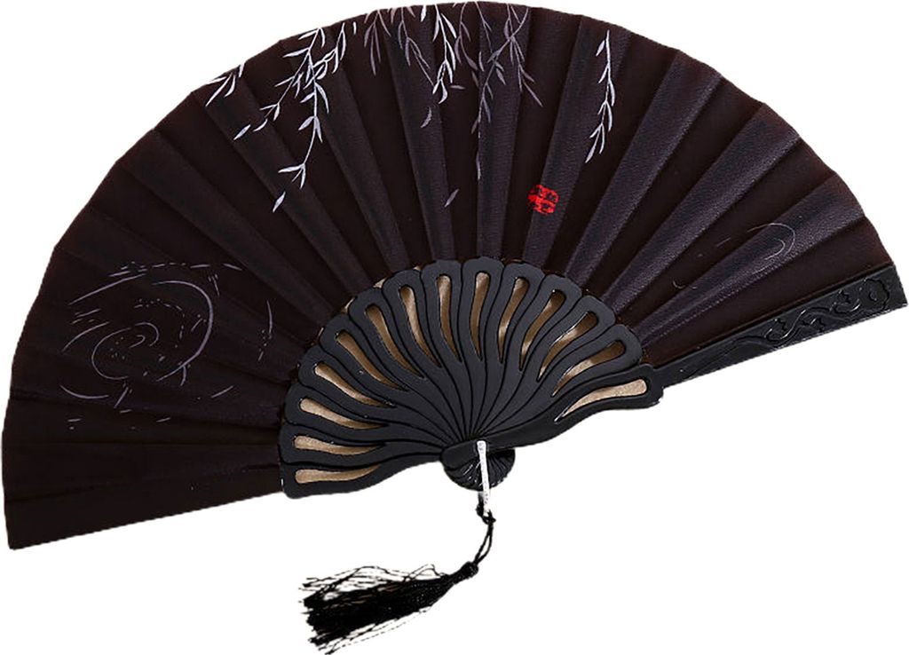 Klapperlüfter glänzende Textur Schöne verschiedene Stile glatte Oberfläche feine Verarbeitungsdekoration Oxford Stoff Chinesischer Stil Handhel...