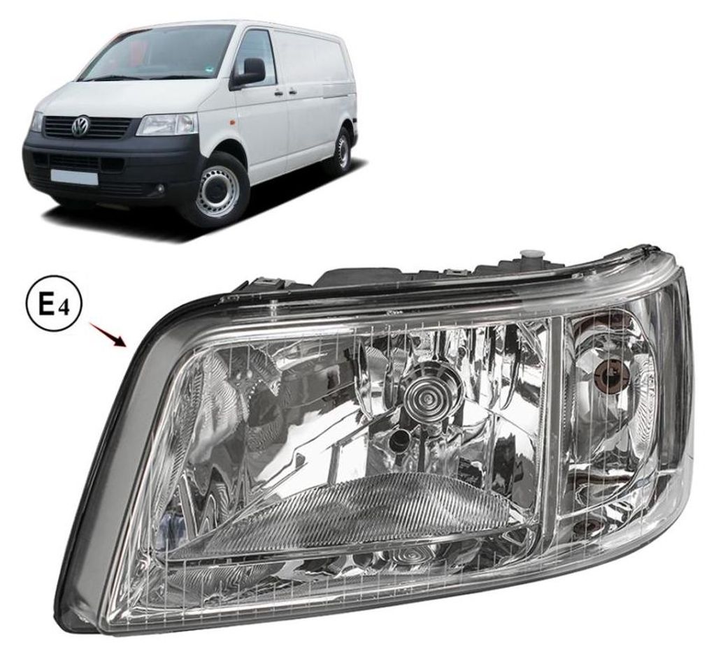 Scheinwerfer für VW Transporter T5 2003-2009, mit Motor, Produktbild 