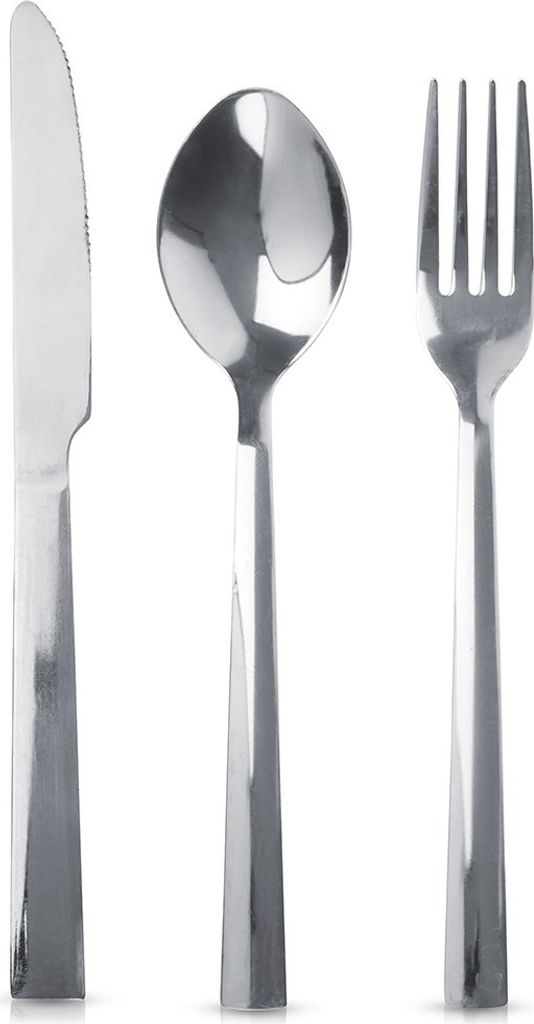 3x Geschirr Besteck Set Löffel Gabel Messer für eine Person