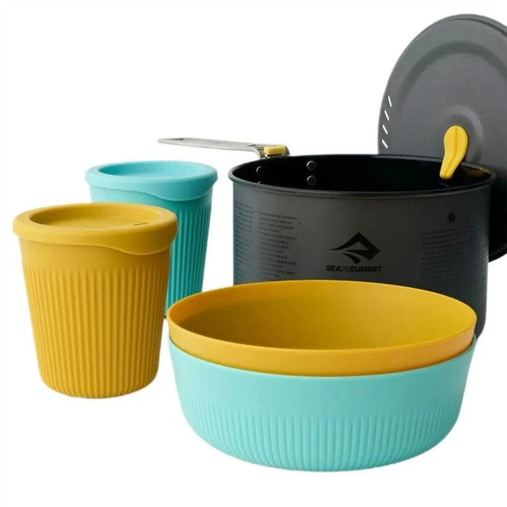 Cuisinez Léger avec le Frontier UL 2P Pot Set 5 Pcs Anti-Encombrement