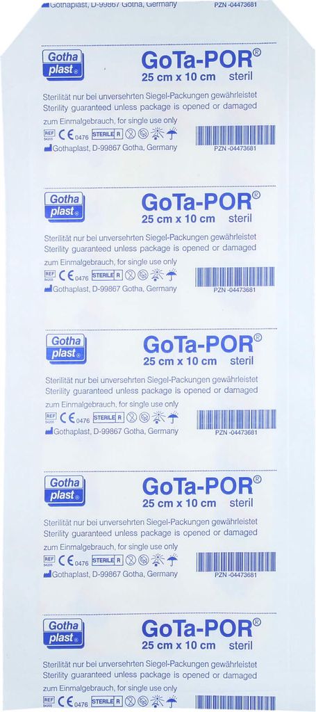 GoTa-POR Wundpflaster steril 250mmx100mm, 1 St PFL